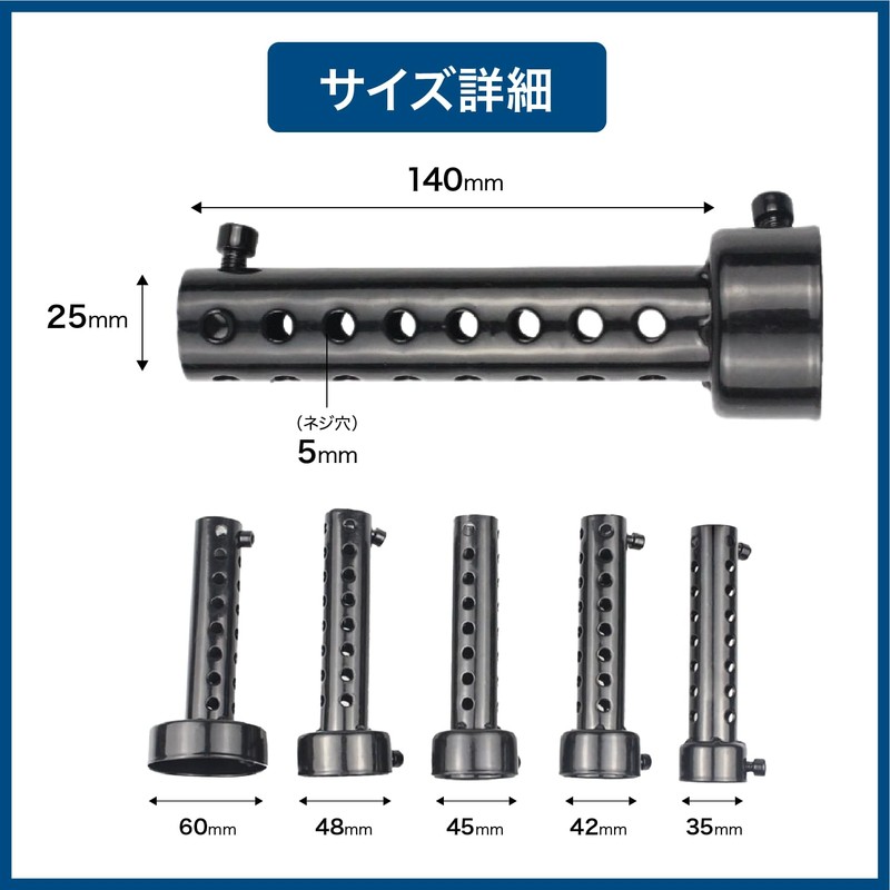 FJmark Motorcycle General Purpose Muffler, Inner Silencer, Baffle, Silencer (Silver