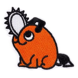 Chainsaw Man Pochita Devil Anime Manga Cute Kawaii Cosplay 2" Iron On Embroidered Thermoadhesive Patch for Clothing
