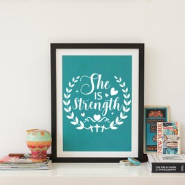 JSRQT 16 Pieces Christian Inspirational Stencils, Bible Verse Motivational Quotes Word Stencils Set, Plastic Reusable Template for Painting DIY Wood Wall Canvas Sign for Home Decoration, 20×20 CM