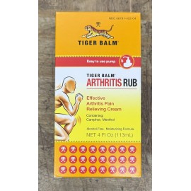 Tiger Balm  ARTHRITIS Rub With Pump 4 fl oz Free Shipping