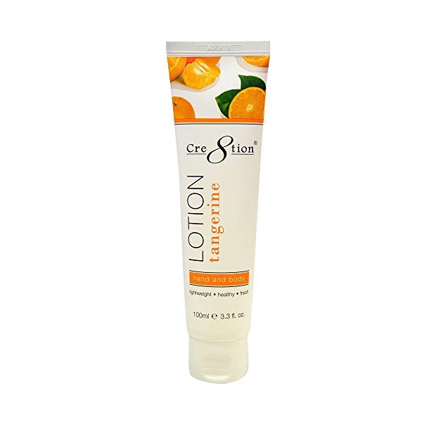 Cre8tion Spa Hand & Body Lotion Nourishing Skin Lotion Moisturizer From Dryness and Flaking 100 ml/fl. 3.3 oz (Tangerine)