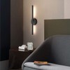 Aipsun Black Wall Sconce Rotatable 360° LED Black Wall Light