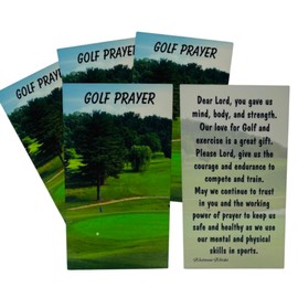 Westmon Works Golf Prayer Card Bulk Pack Bundle for Golfers, Set of 10