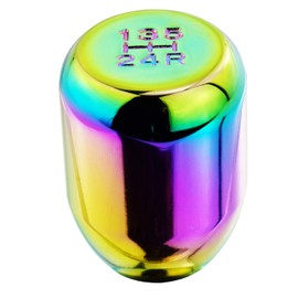 Abfer 5 Speed Gear Shift Knob Short and Weighted Aluminum Alloy Car Gear Shift Knob Lever Stick Shifter Head Automatic Manual Vehicle Universal Car Accessories Interior (Various Colors)