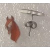 Horse Sassy Tongue Out Teeny Tiny Flat Acrylic Post Stud