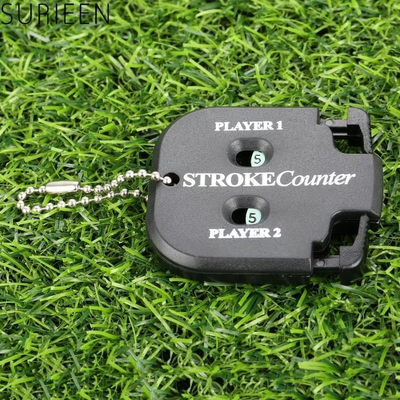 Pxiryanlow Black Golf Stroke Shot Putt Score Counter Golf Accessories,