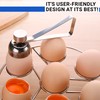 Egg Cracker Tool for Raw Eggs - Stainless Steel Egg