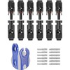 16 Pcs Solar Connectors with 1 Pair Wrenches Solar Panel