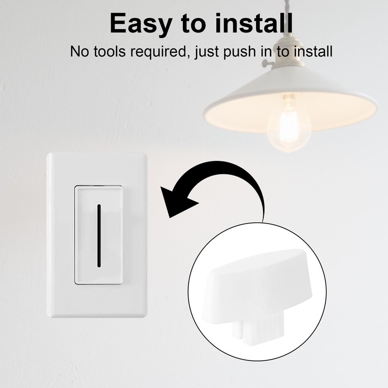 6pcs Dimmer Replacement Knobs, Simple Design Non-Universal Dimmer Light Lamp