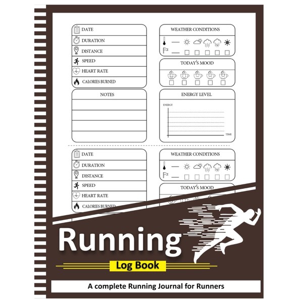 Running Log Book: For tracking your daily runs, races, goals,