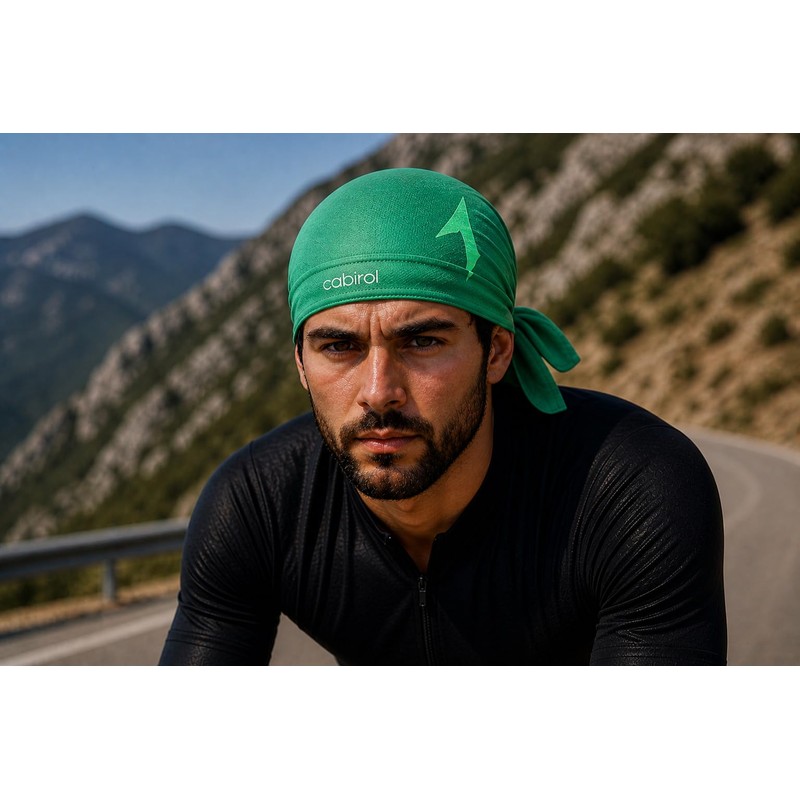 Cabirol Bandana Cycling Cap - Mountain Green