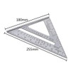 IKAAR Carpentry Square Carpenter Triangle Ruler Metal Ruler Speed Square