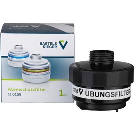 Exercise Filter for Fire Brigade and Rescue Services - Rd40 Threaded Connection - Simulation ABEK P3 Respirator Filter