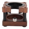 Bear-shaped coffee filter holder made of wood, sturdy tamper stand