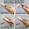 DOWELL Utility Knife Box Cutter Retractable Self Loading Heavy Duty