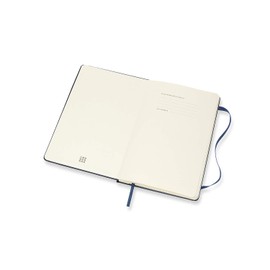 Moleskine Weekly Planner 2022, 12-Month Weekly Diary with Horizontal Layout, Weekly Horizontal Planner, Soft Cover, Large Size 13 x 21 cm, Colour Blue Sapphire, 144 Pages