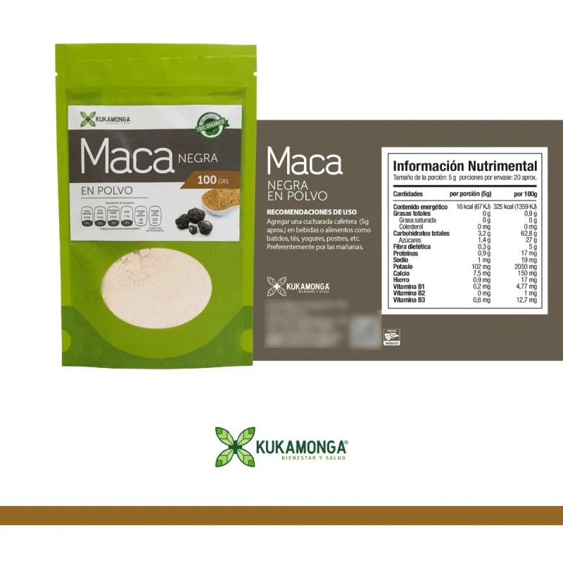 Maca Negra En Polvo - 100 G