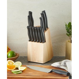 Chicago Cutlery Belmont (13-PC) Kitchen Knife Block Set with Steak Knives and Wooden Block, Polymer Ergonomic Handles and Sharp Stainless Steel Professional Chef Knife Set
