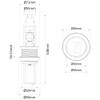 Lumonic LiftBox 3 x Schuko Sockets + 2 x USB