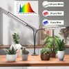 GooingTop Grow Light LED Gooseneck Lamp,Dual-Head White Full Spectrum 148