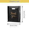 Nivofu 100PCS Gift Bags 30x40cm, Black Thank you Present Bags