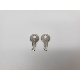 2x Crest No 73 Keys Pre-Cut for Luggage, Trunk, Briefcase Flat Steel USA Made