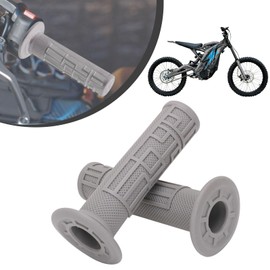 Motorcycle Handlebar Grips Rubber Non Slip Hand Grips Sur Ron Grips for Dirt Pit Bike SurRon Light Bee Electric Bike Sur-Ron X/S Gray