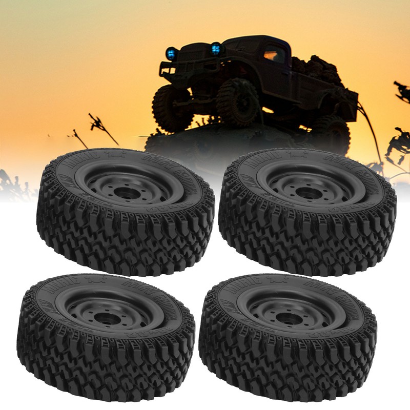 4pcs Professional Plastic Rubber Tire RC Accessory Upgrade Parts Fit
