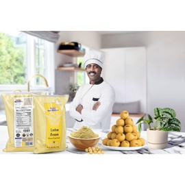 Rani Ladoo Besan (Coarse Gram Flour) 64oz (4lbs) 1.81kg Bulk ~ All Natural | Vegan | Gluten Friendly | NON-GMO | Kosher | Indian Origin