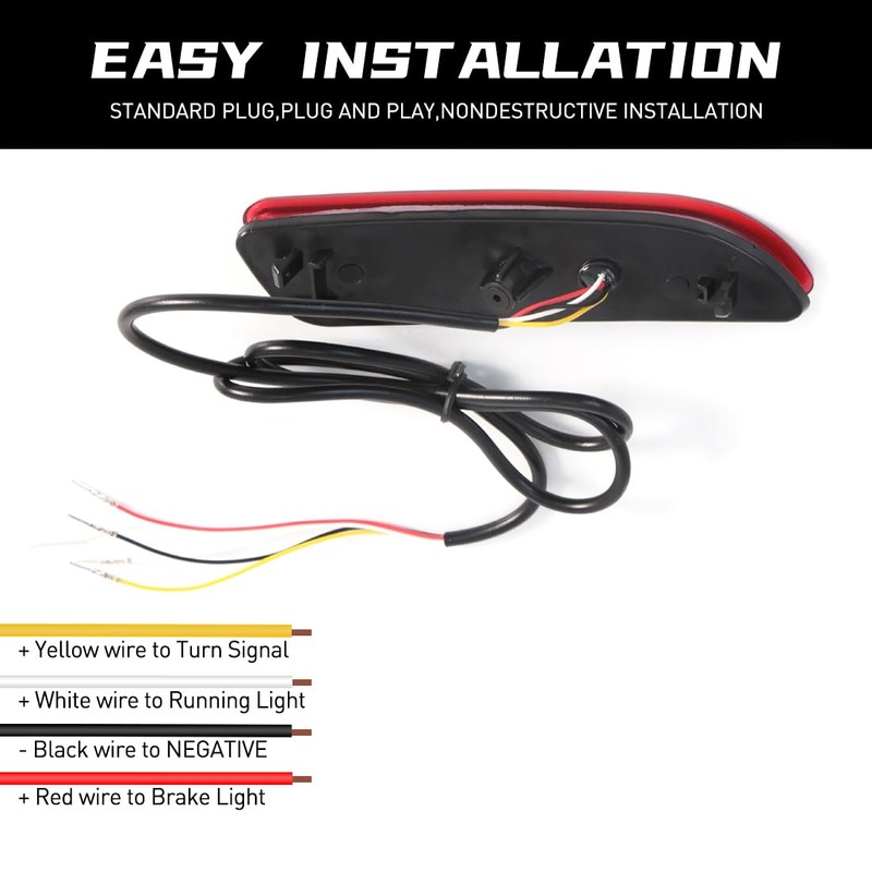 VGETTING LED Rear Reflector Lights For Toyota Corolla Cross 2020-2022