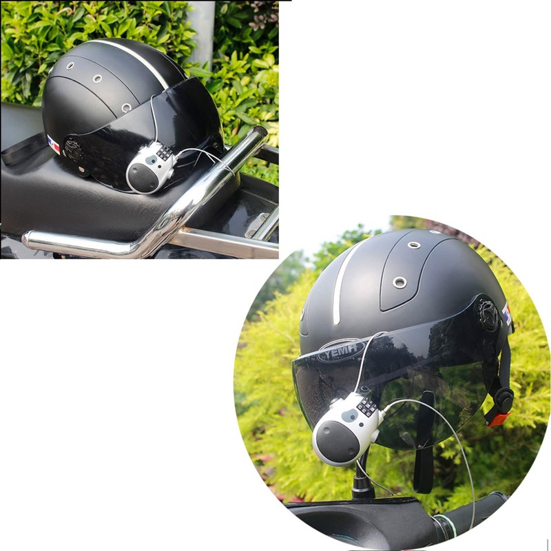 Bicycle lock, bicycle combination lock, retractable 80 cm steel wire