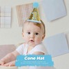Toyvian 1st Birthday Hat Glitter Cone Hat Adjustable Tiara Headbands