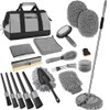 THINKWORK Car Wash Kit, Car Washing Brush with Long Handle,