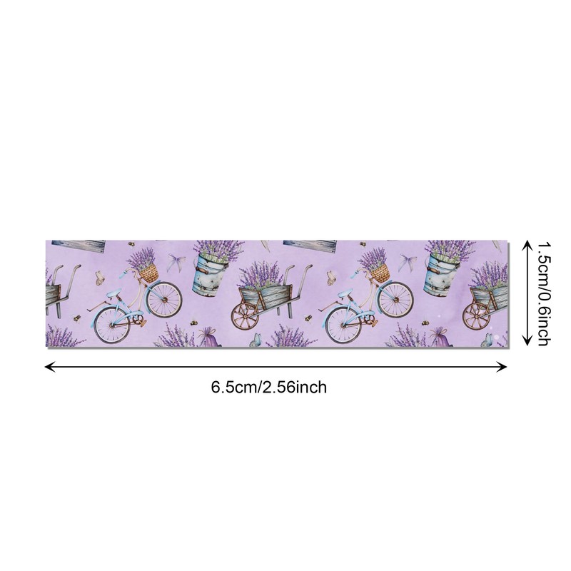 12 Rolls Lavender Washi Tape Purple Floral Decorative Tape Great