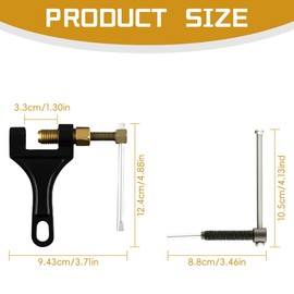 Lotsdonxia 2 Pcs Bicycle Chain Breaker Kit - Heavy Duty Rivet Tool for 420/428/520/525/528/530 Chains, Chain Splitters and Cutters for Field Bicycles and Small Motorcycles