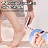 2-in-1 Electric Foot Callus Remover and Nail Filer. Cordless, with