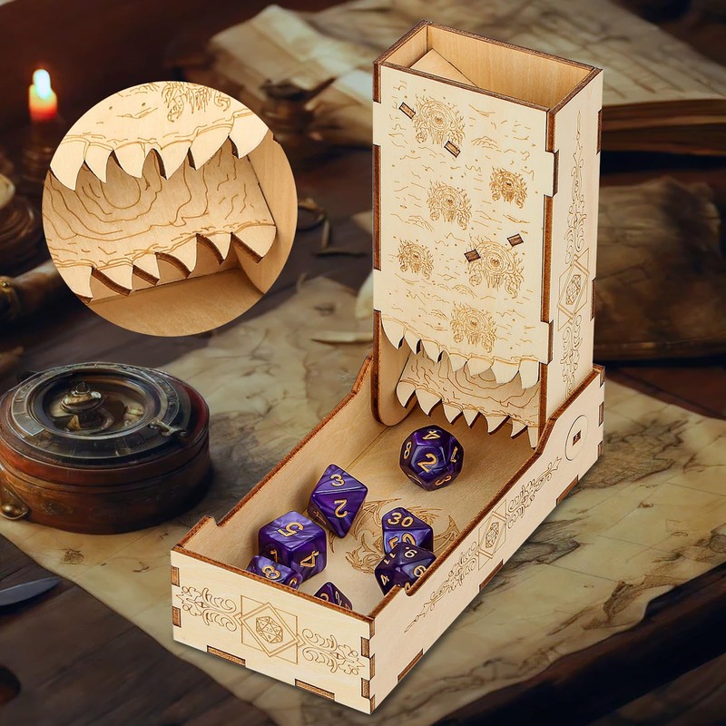 BYRRSF Dice Tower Dice Tray for Tabletop Role Playing Games