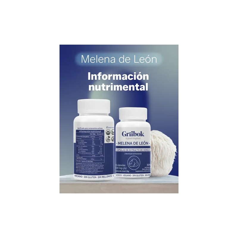Melena De León - Cápsulas Extracto Dual Concentración 81
