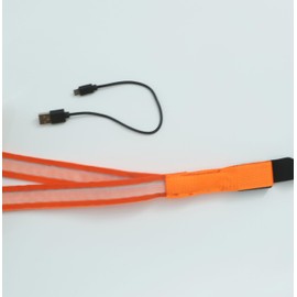 Brejkdo Light Up Men's LED Suspenders and Bow Tie - 2pcs/Combo - Rechargeable Edition of Suspenders, Perfect for Dance Party (Orange)