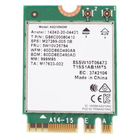 WiFi 6E Wireless Card 2.4G 5G 6G 5400Mbps NGFF M2 BT5.3 MU MIMO 160MHz 802.11ax Wireless Network Card for Laptop