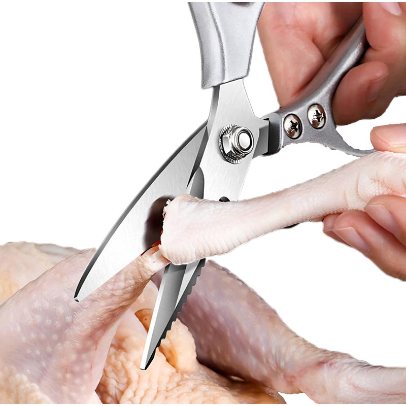 Kitchen Shears, Ultra Sharp Scissors Premium Heavy Duty with Sheath