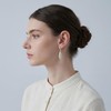 Trinckle 925 Sterling Silver Teardrop Earrings, Hammered Leverback Earrings