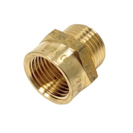 G Thread (Metric BSPP) Male to NPT Female Adapter - Lead-Free (1, 1/2" x 1/2")