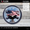 Taylor Bald Eagle Indoor Outdoor Dial Thermometer, Easy to Read