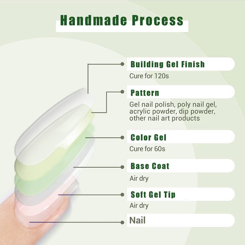24 Pcs Dreamy Maiden Short Press-On Nails – Eco-Friendly Soft-Gel