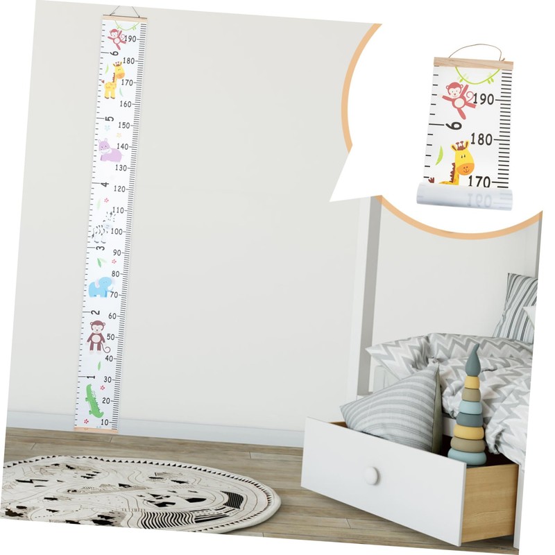 RORPOIR Grafica De Crecimiento Para Niño Niña Lienzo Medidor De