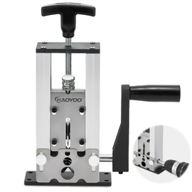 HAOYOO Wire Stripper Machine, Drill-Powered/Manual Two-In-One Wire Strippers Tool, Wire Stripper for 0.06"-1"(1.5~25 mm) Scrap Wire, Wire Stripping Tool for DIY Cable Copper