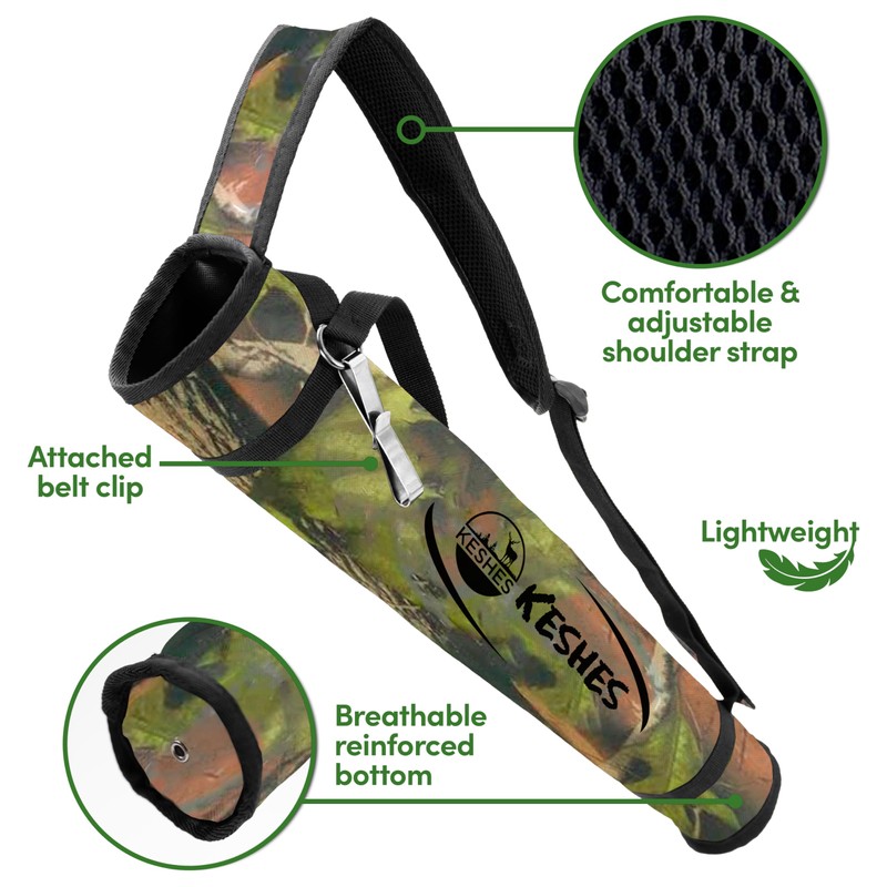 Archery Back Arrow Quiver Holder - Adjustable Quivers for Arrows,