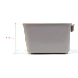 The ROP Shop | (Pack of 100) Gray Cage Cups for Chickens, Dogs, Pheasants, Rabbits Feed & Water