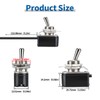 Podazz 5pcs Toggle Switch SPST 2 Position Latching ON/Off 12MM